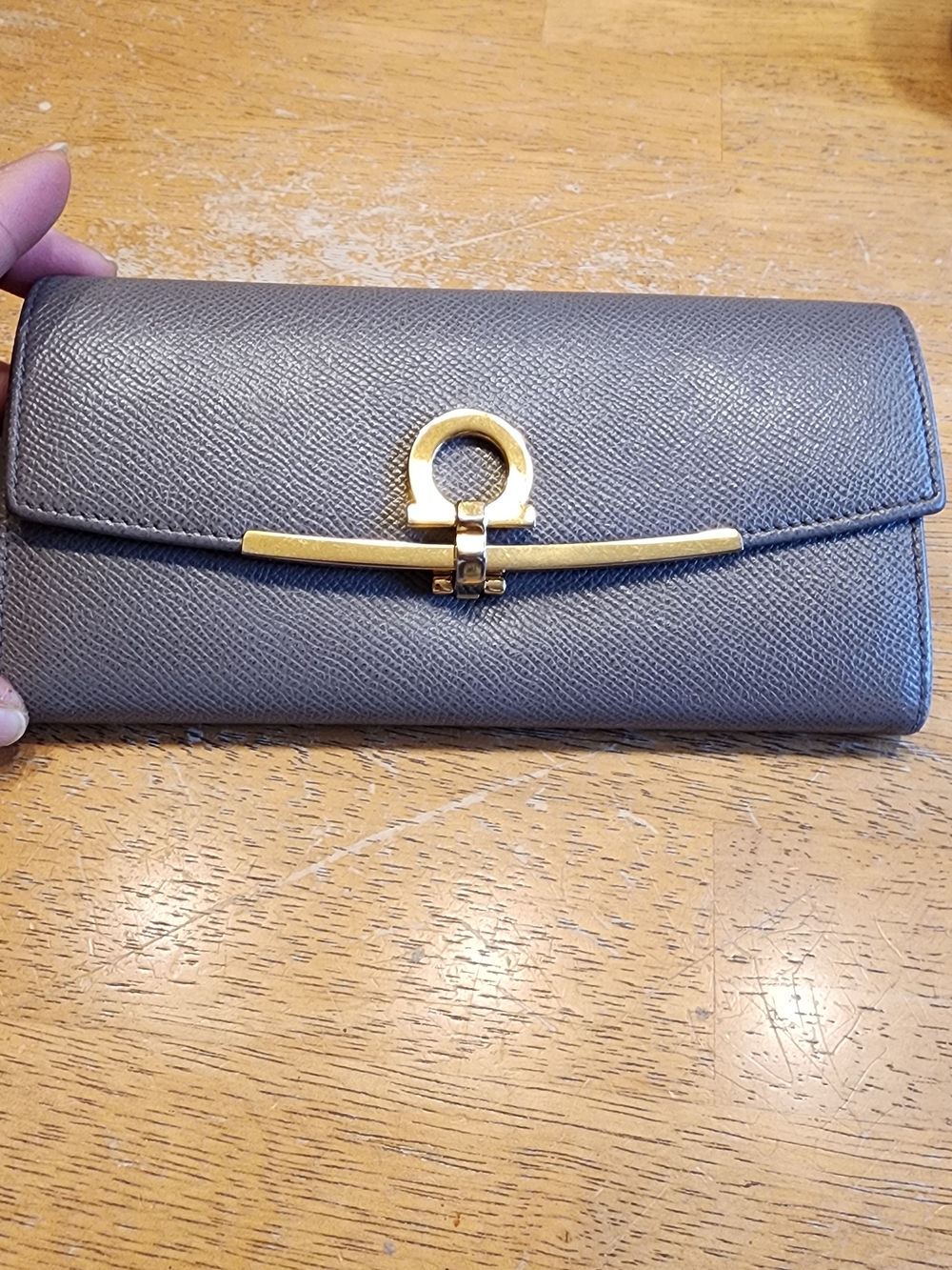 Salvatore Ferragamo Gancini Clip Continental Wallet